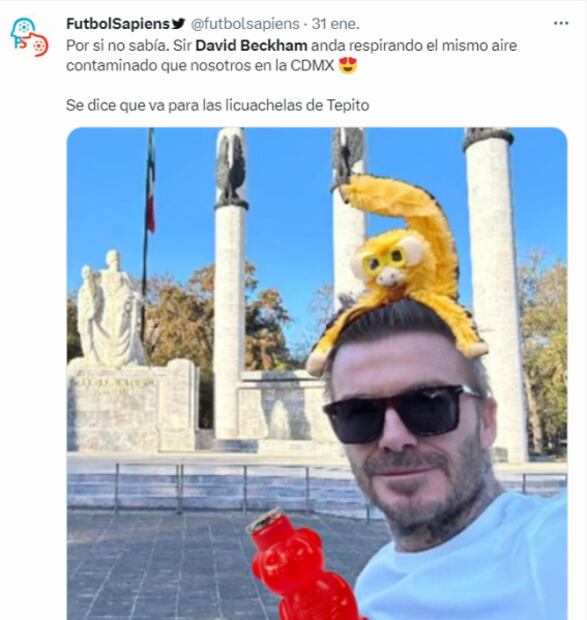 David Beckham es víctima de los memes por su visita a la CDMX