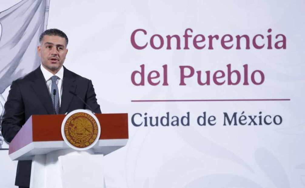 El secretario de Seguridad y Protección Ciudadana, Omar García Harfuch, informó que la Unidad de Inteligencia Financiera (UIF) de la Secretaría de Hacienda bloqueó las operaciones de 13 casinos en distintos estados del país; había flujos millonarios hacia Rumanía, Suiza y Estados Unidos. Foto: Fernanda Rojas  / EL UNIVERSAL.