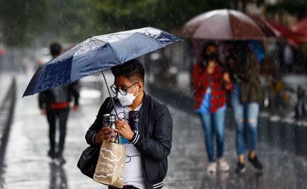 ¡No olvides el paraguas! Prevén lluvias y chubascos para este lunes en el Valle de México