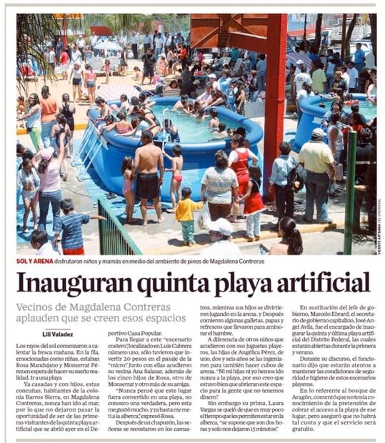 A 15 años de las playas en el DF