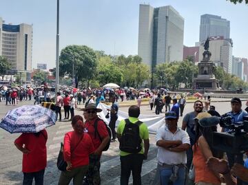 Bloqueos de la CNTE en varias avenidas del centro de CDMX en el sexto día de movilizaciones
