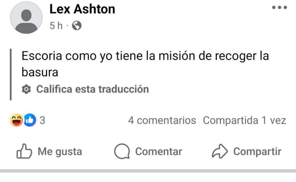 Publicaciones en Facebook de Lex Ashton, el agresor de un alumno del CCH Sur (22/09/2025). Foto: Especial
