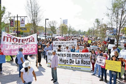 Militantes de Morena en Neza se suman al Frente