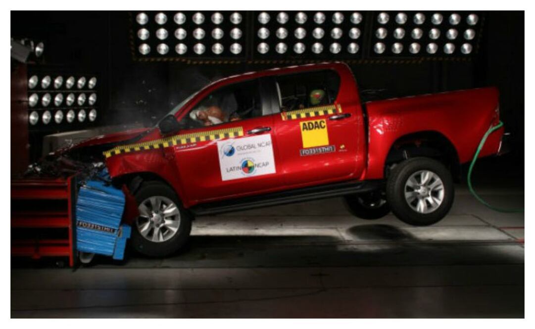  Hilux aprueba y Grand i10 reprueba test de seguridad de Latin NCAP 