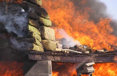 Incineran más de 8 toneladas de droga en BC