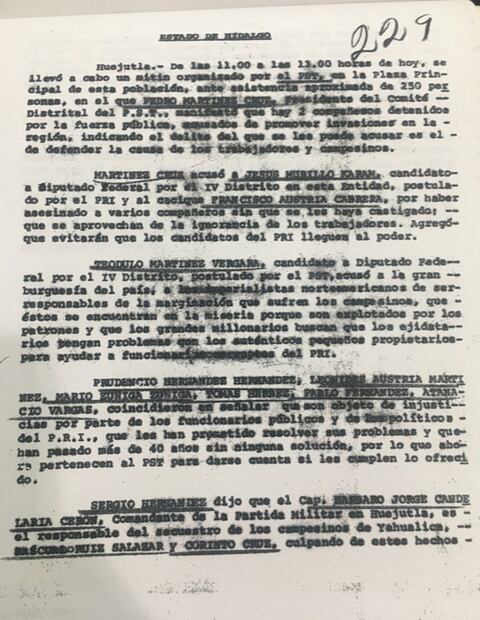Murillo Karam enfrentó acusaciones de asesinato y represión desde los 70 y 80, según reportes de la DFS