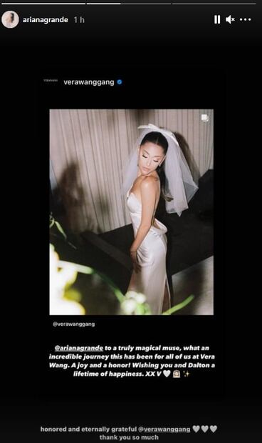 ¡Ariana Grande por fin comparte fotos y detalles de su boda!