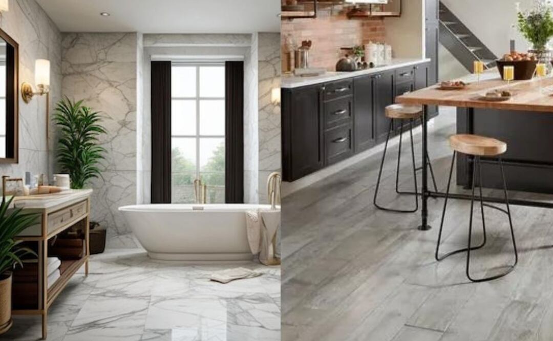 Diferencias entre porcelanato y cerámica para tu hogar. Fuente: Freepik.