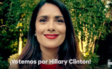 Salma Hayek alienta a latinos de EU a votar por Hillary Clinton