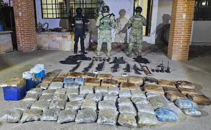 Aseguran droga, armas y una “cocineta” artesanal para elaborar drogas sintéticas en Morelos; hay un adolescente detenido