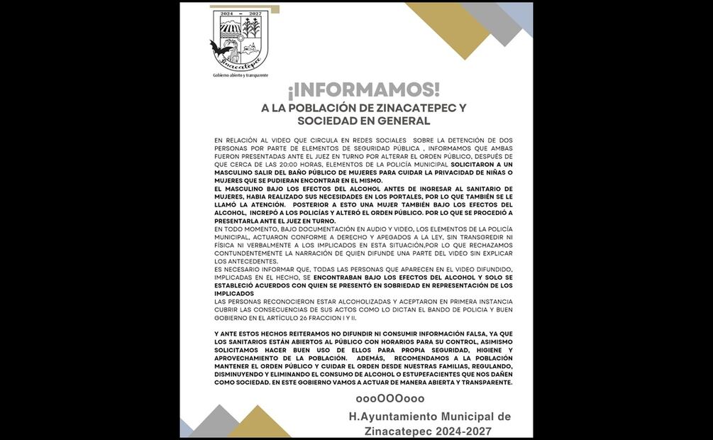 Foto: H. Ayuntamiento Municipal de Zinacatepec 2024-2027