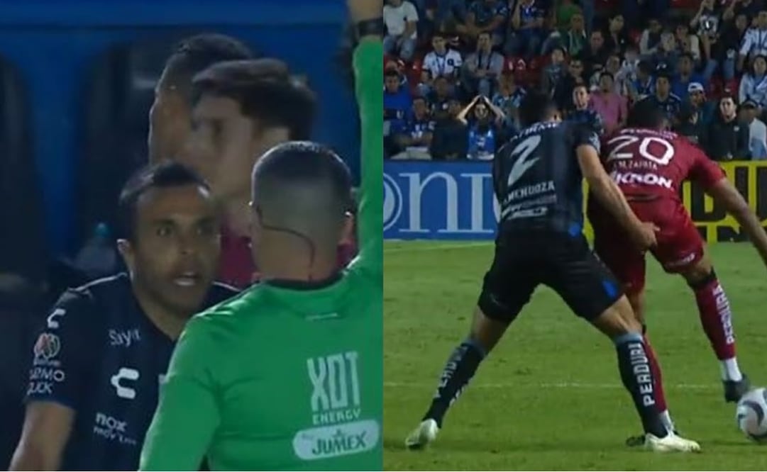 ¿Cómo fue reportada la expulsión de Omar Mendoza en el Querétaro vs Atlas? - Foto: Especial