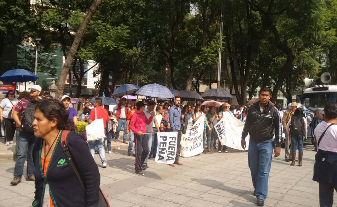 Movilización Magisterial en Paseo de la Reforma (Foto: Tere Moreno / EL UNIVERSAL)
