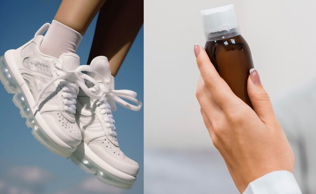 La acetona puede remover la suciedad de tus tenis blancos. Foto: Freepik