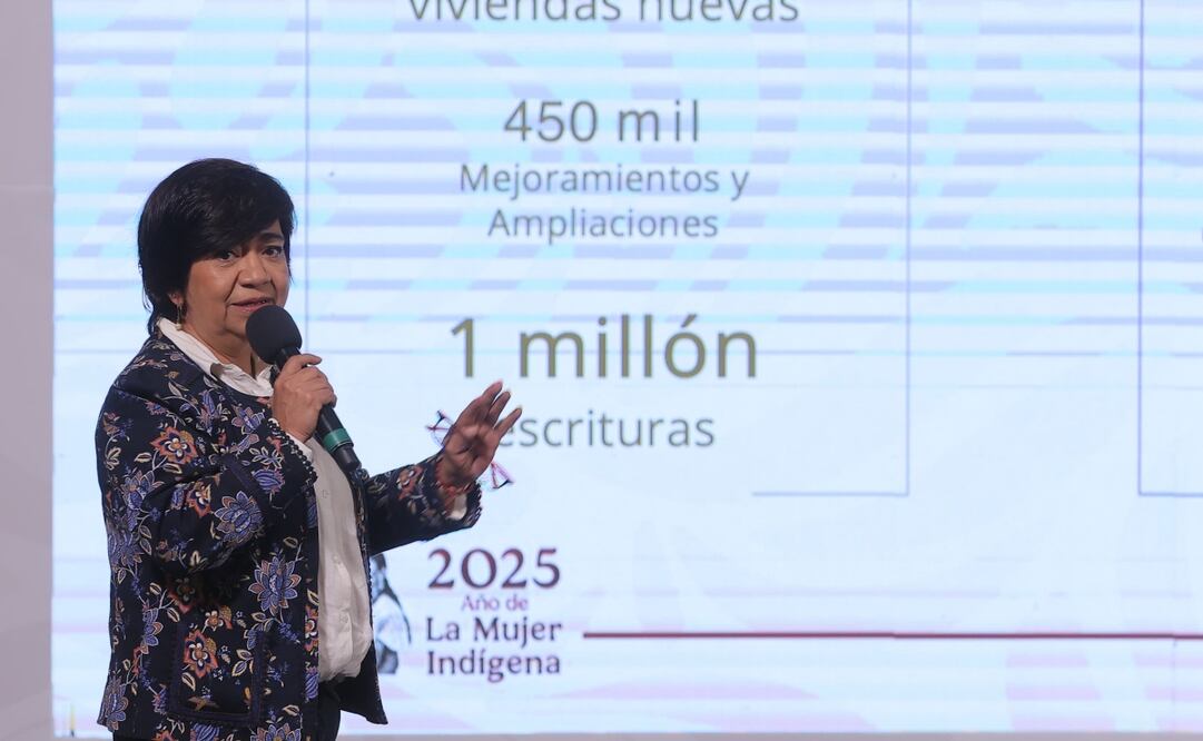 Edna Elena Vega Rangel, secretaría de Desarrollo Agrario, Territorial y Urbano (Sedatu) informó que suman 24 estados con los que se han firmado convenios de colaboración para el programa Vivienda para el Bienestar. Foto: Gabriel Pano / EL UNIVERSAL