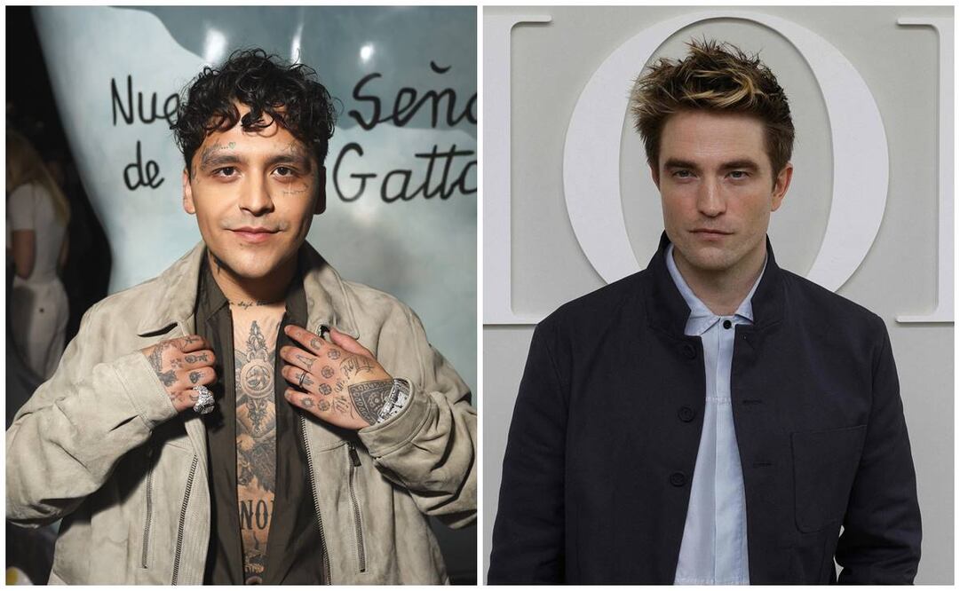 Christian Nodal y Robert Pattinson coinciden en desfile de Dior en la semana de la moda masculina en París. Foto: AP/AFP