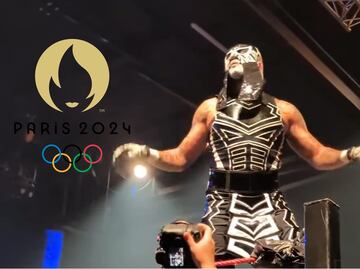 El luchador mexicano Penta Zero Miedo es ovacionado en Francia previo a los Juegos Olímpicos