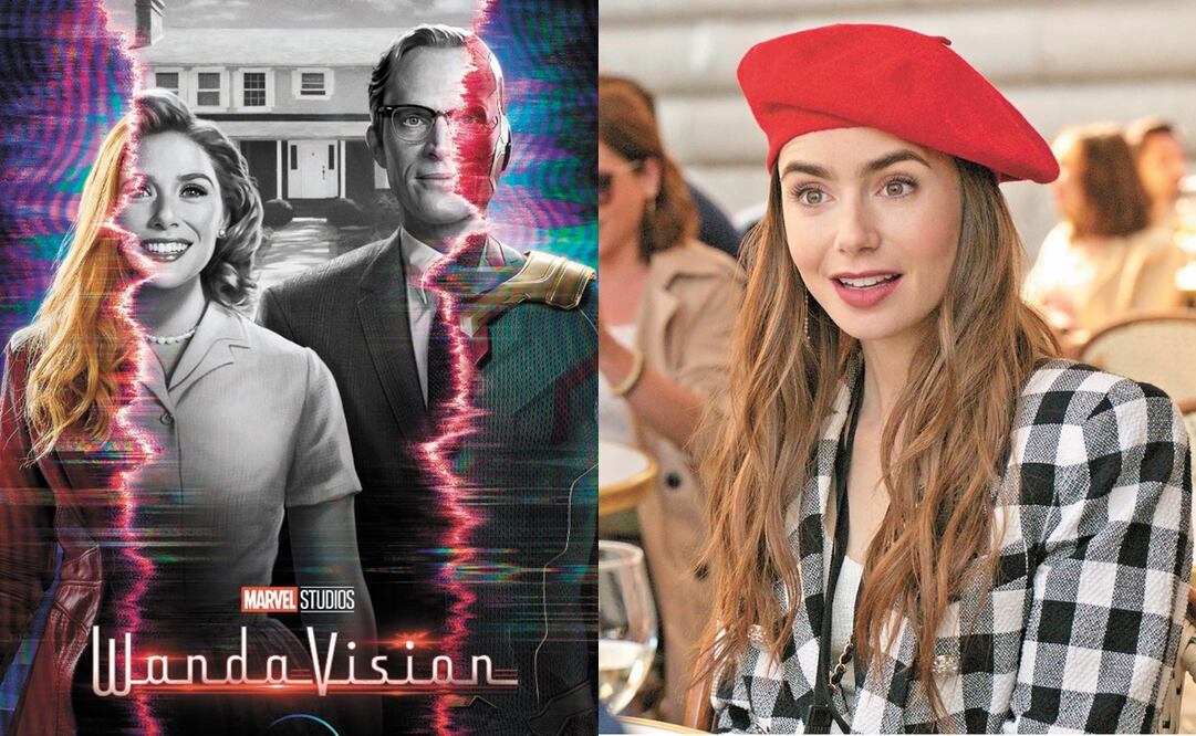 "Wandavision" y "Emily in Paris" son las producciones con mayor número de nominaciones. Foto: Especial