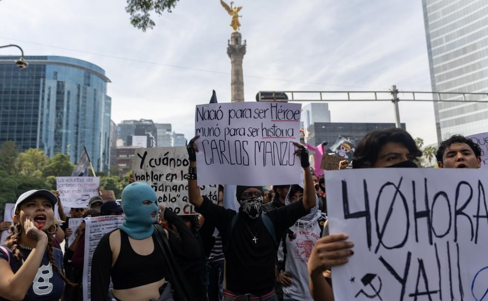 Con protesta en CDMX, jóvenes exigen frenar la violencia en México (08/11/2025). Foto: Hugo Salvador / EL UNIVERSAL