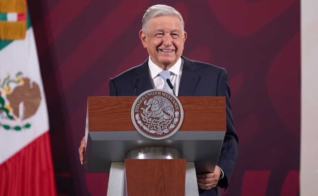 Presidente Andrés Manuel López Obrador en conferencia de prensa.  Foto: Presidencia
