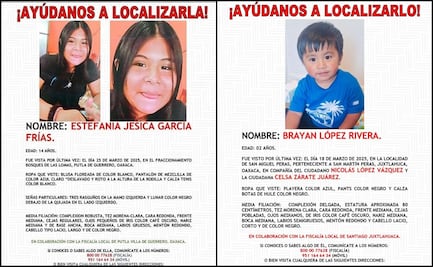 Buscan a Estefanía Jesica y Brayan López en la Mixteca de Oaxaca; vecinos y familiares piden apoyo de autoridades para localizarlos