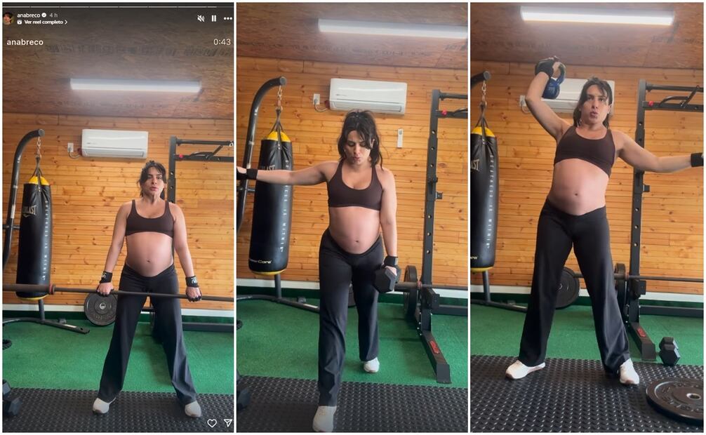 La actriz Ana Brenda comparte un video haciendo ejercicio con siete meses de embarazo.