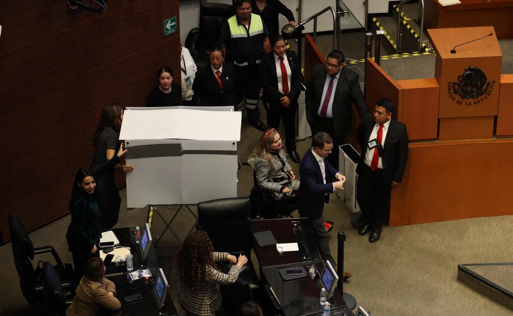 Emision de votos en el senado. Foto: Diego Israel / EL UNIVERSAL