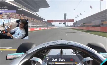 Esteban Gutiérrez sube al podio en el GP virtual de España