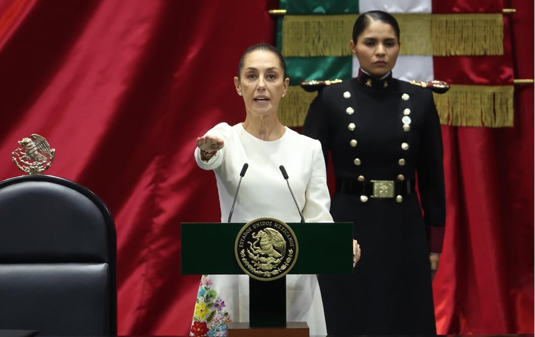 Claudia Sheinbaum toma protesta como la primera mujer presidenta de México. Foto: Diego Simón Sánchez/El Universal