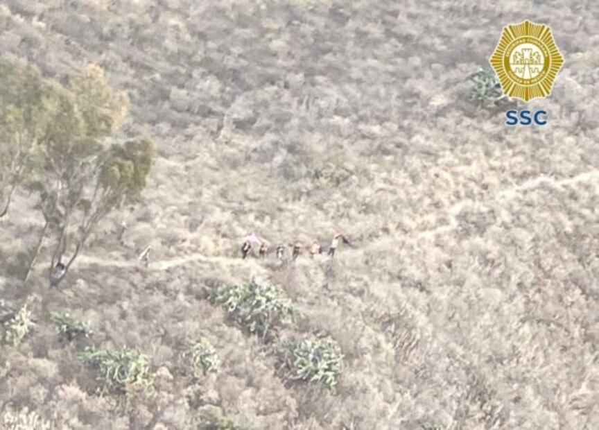 Rescatan a ocho menores de edad extraviados en reserva ecológica de Guadalupe, Cuautepec