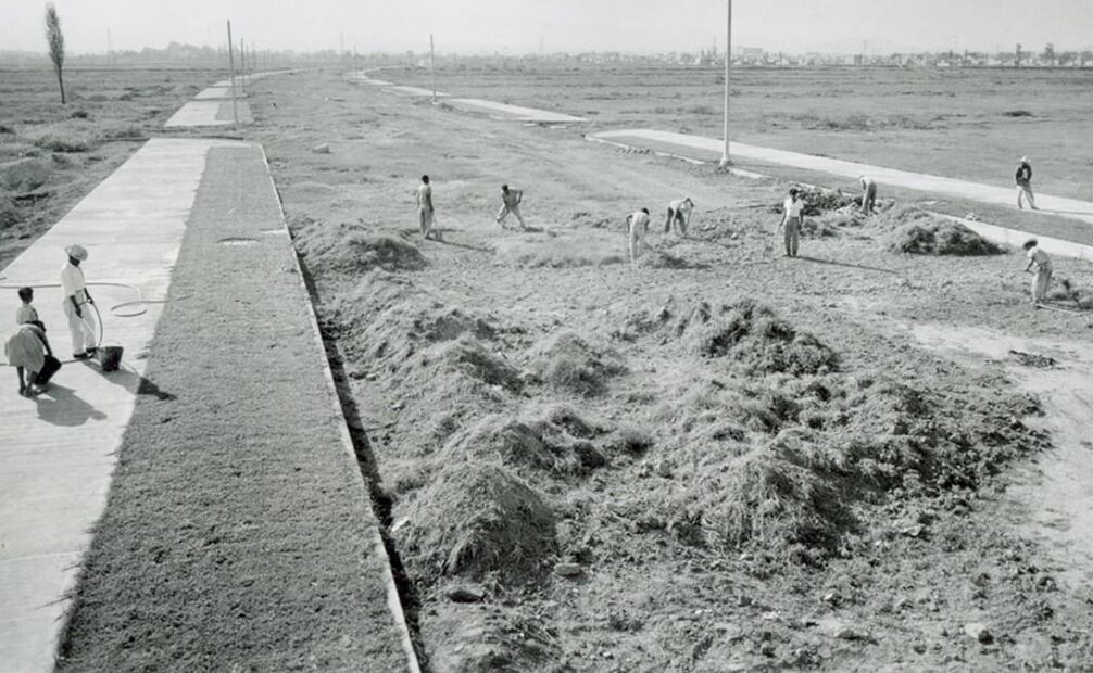 Más de 400 mil metros cuadrados se edificaron en beneficio de las fuerzas armadas; para febrero de 1956, más de mil familias ya tenían escritura para una casa-habitación en la colonia Marte. Foto: Colección Carlos Villasana.