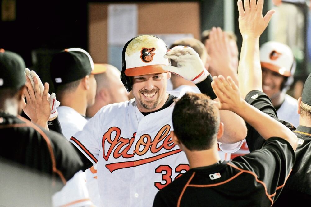 Matt Wieters conectó cuadrangular de dos carreras en la octava (EVAN HABEEB. USA TODAY SPORTS)