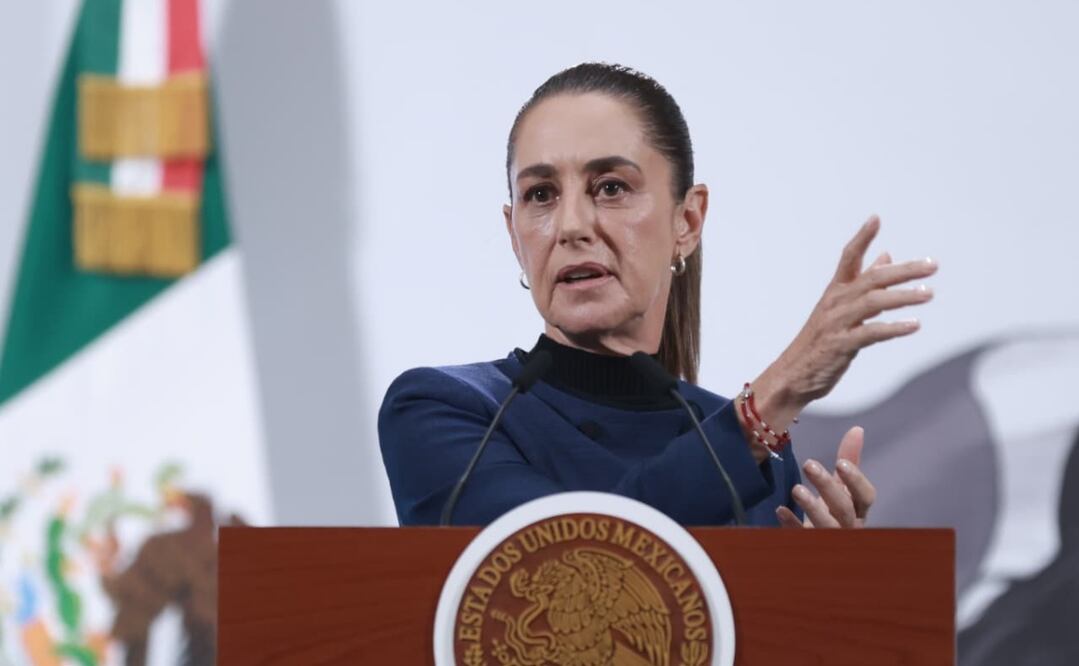 Claudia Sheinbaum en su conferencia matutina el 23 de septiembre de 2025. Foto: Fernanda Rojas / EL UNIVERSAL