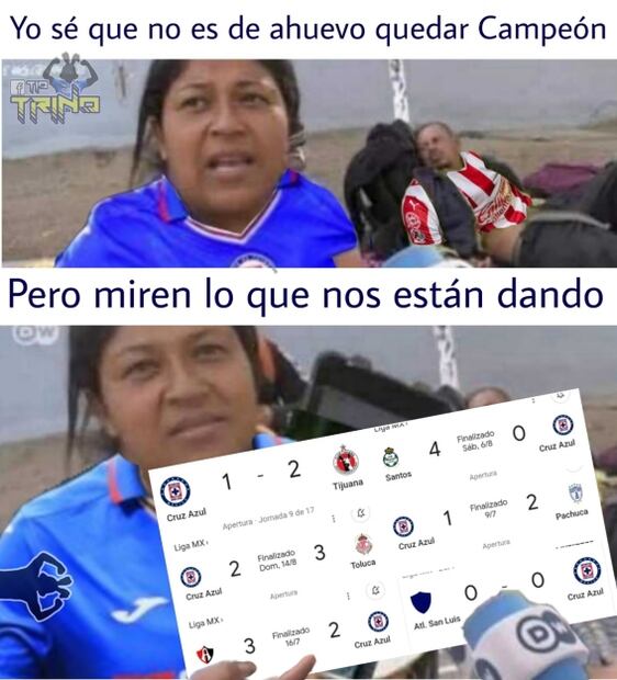 Los mejores memes de la derrota de Cruz Azul y su mal torneo en la Liga MX