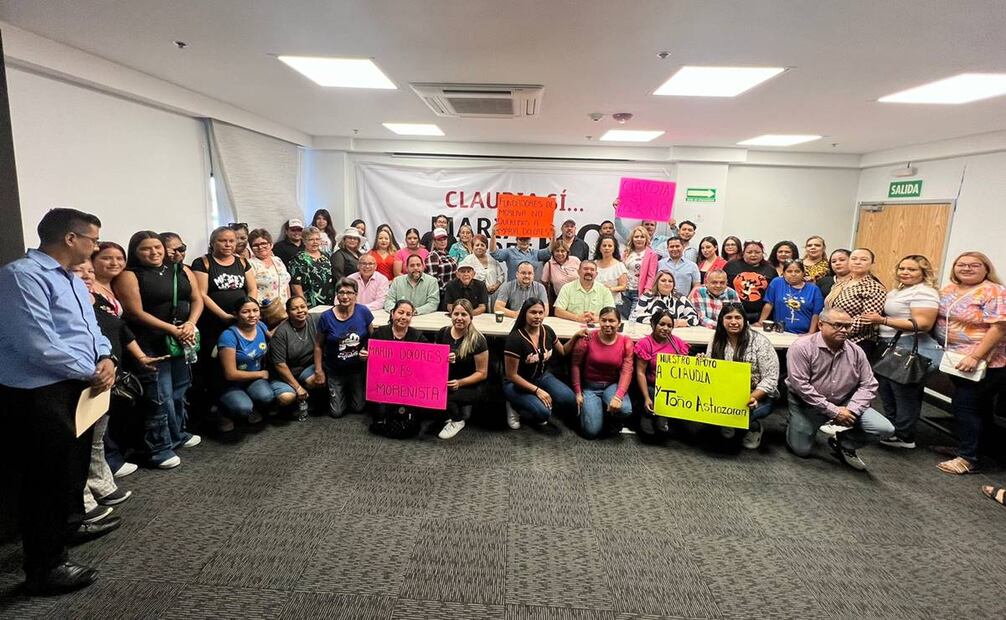 Movimiento Morena Sonora hicieron un llamado a los hermosillenses, la militancia y simpatizantes de la Cuarta Transformación para que diferencien el voto y hagan un voto útil. Foto: especial