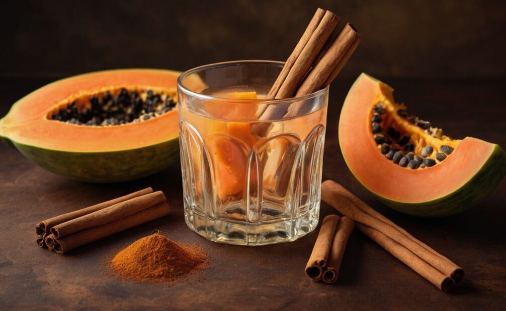 La papaya y la canela benefician a la salud digestiva. Foto: Imagen generada con IA
