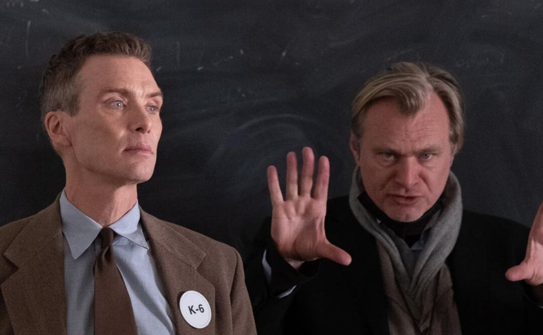 Cillian Murphy y Christopher Nolan. Fuente: Instagram @oppenheimermovie