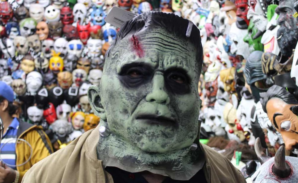 Máscaras para disfraces de Halloween. (29/10/2024). Foto: Alejandra Ortiz / EL UNIVERSAL