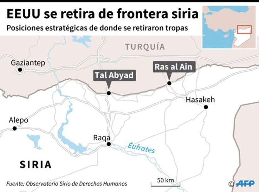 Trump amenaza con "aniquilar" la economía de Turquía si se sobrepasa en Siria