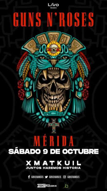 Polémica: Autoridades de Yucatán aclaran que no han autorizado concierto de Guns N' Roses