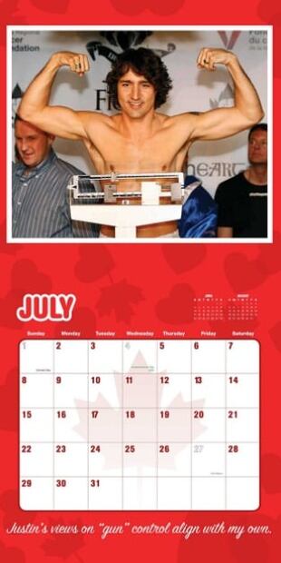 “Mi novio canadiense”, el calendario de Trudeau que se vende en línea