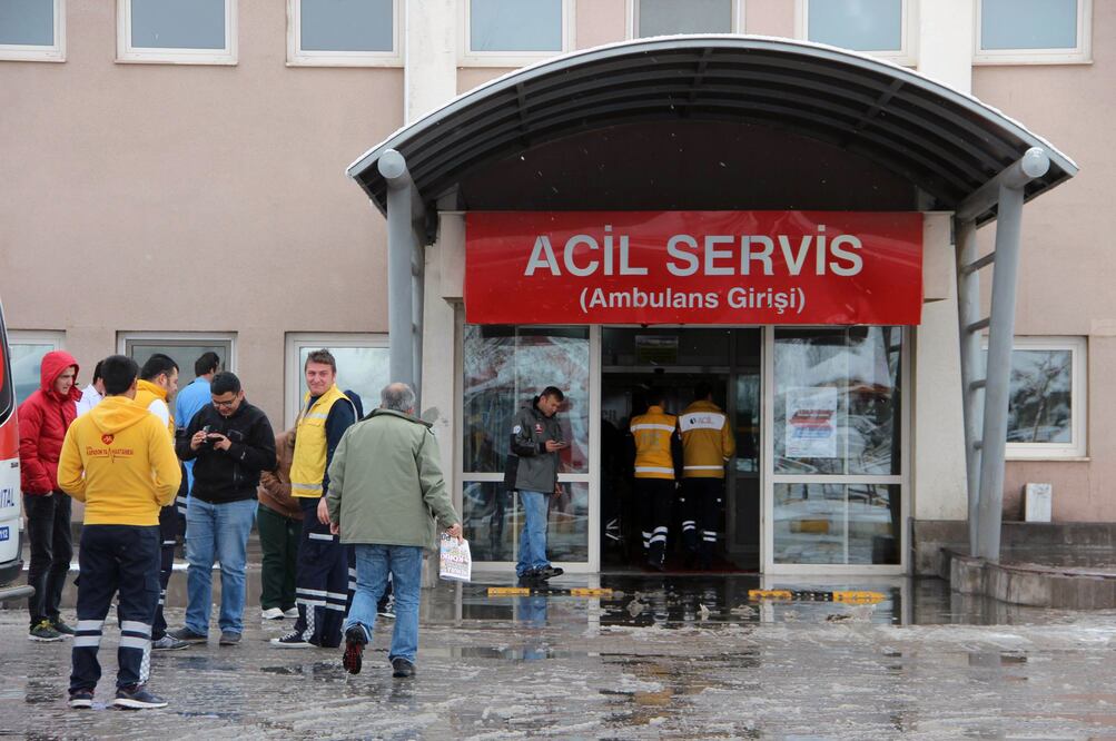 Hospital donde los turistas heridos del accidente de globo aerostático reciben tratamiento, en Capadocia, en el centro de Turquía (Foto: Xinhua)