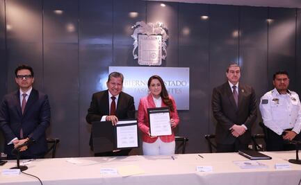 Teresa Jiménez y David Monreal firman convenio de colaboración en materia de seguridad