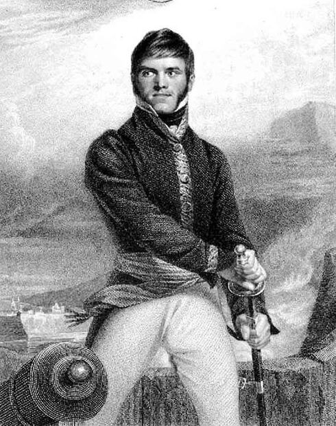 Francisco Xavier Mina, fue un militar y guerrillero navarro que participó en la Guerra de la Independencia de México. Grabado de Thomas Wright basándose en la pintura de James Harrison. Foto: Biblioteca Nacional de España/ Especial.