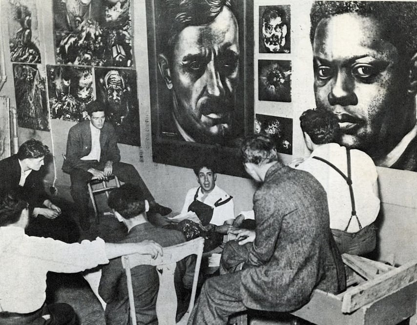 Cuando Siqueiros era dibujante en EL UNIVERSAL