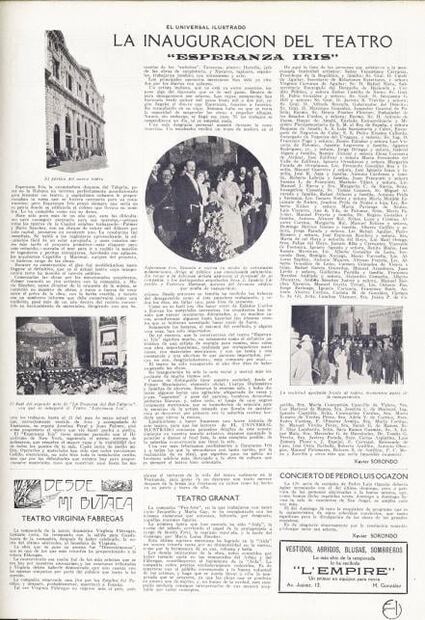 100 años de un coliseo cultural: el Teatro de la Ciudad Esperanza Iris 