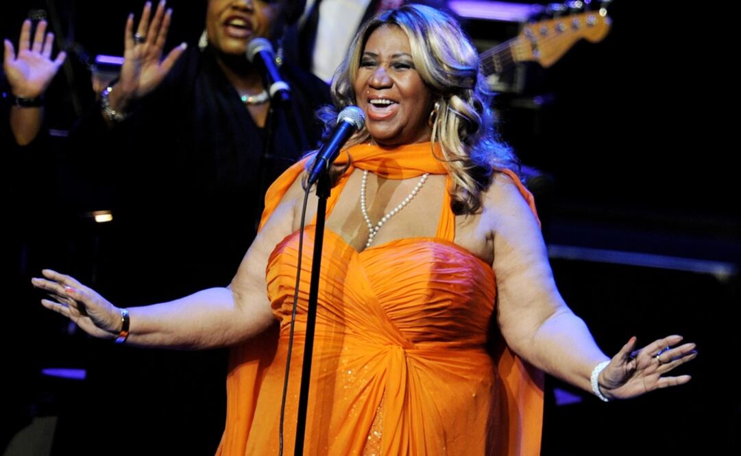Atuendos de Aretha Franklin a subasta en Estados Unidos. Foto: Kevin Winter/AFP