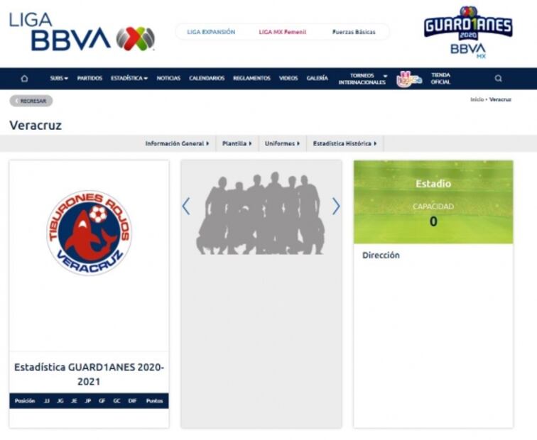 "Reaparecen" los Tiburones Rojos del Veracruz