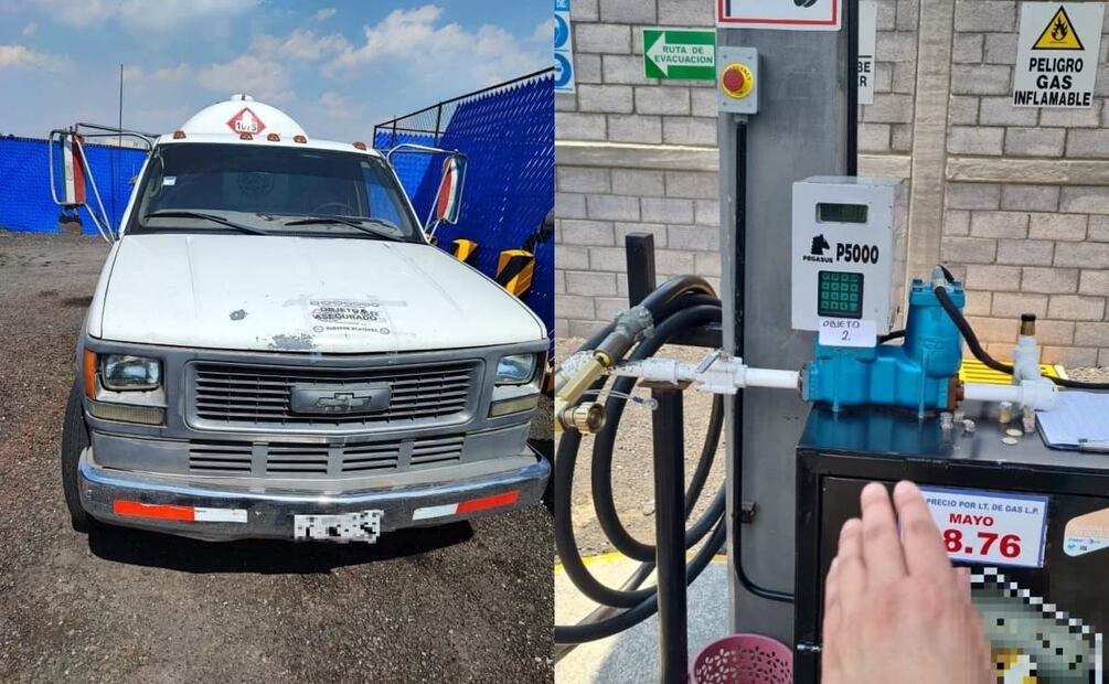 FGR catea gasera de Tecámac, aseguran más de 5 mil litros de Gas LP. Foto: Especial
