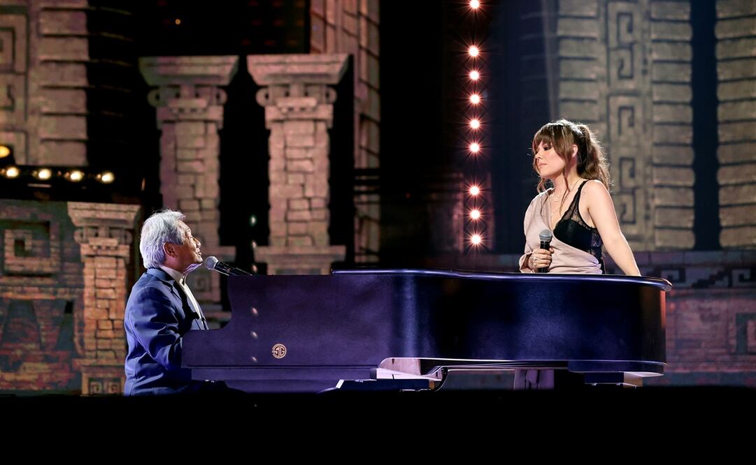 Armando Manzanero y Joy Huerta. Foto: Cortesía